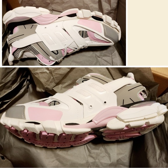 Balenciaga Unisex track  sneakers Wht Pink Gr EU40 New In box - Picture 9 of 15